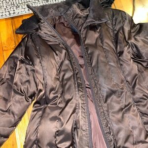 Nautica Women's Chocolate Puffer Jacket